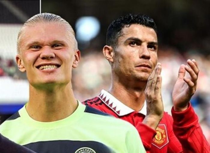 Silva nhận định Haaland và Ronaldo có những nét giống nhau. Ảnh: Sky Sports.