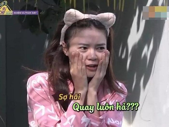 Tham gia chương trình Chạy đi chờ chi, nữ diễn viên không ngại để mặt mộc. Ảnh: Vietnamnet