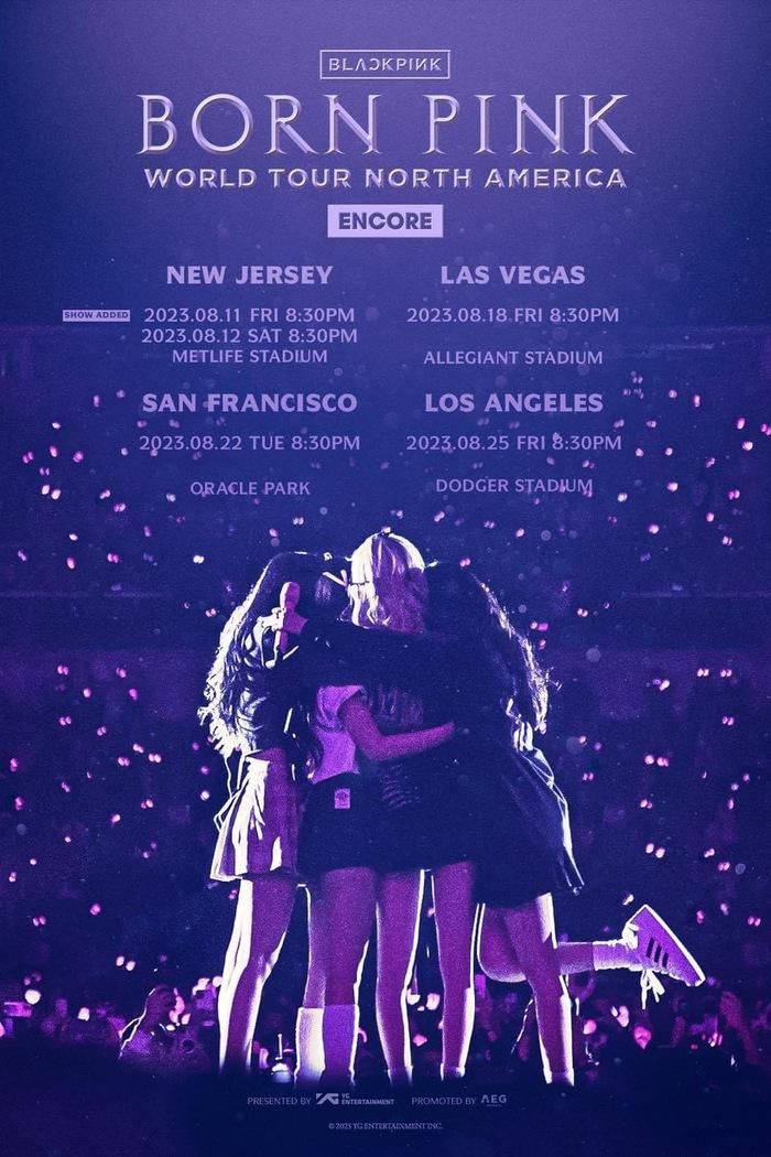 YG mở bán vé cho loạt show Born Pink Bắc Mỹ cho BLACKPINK vào tháng 8