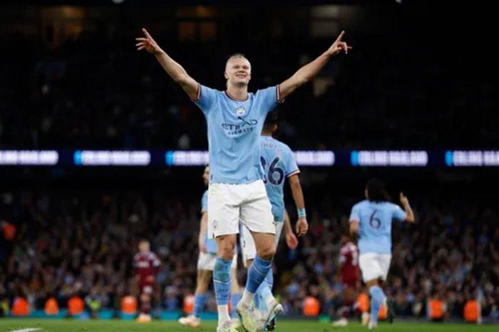 Haaland tiếp tục ghi bàn cho Man City.