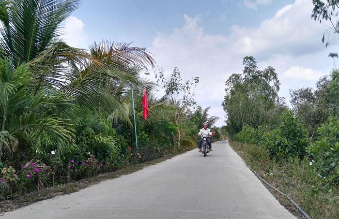 Bộ mặt nông thôn mới khang trang ở xã Tân Bình.