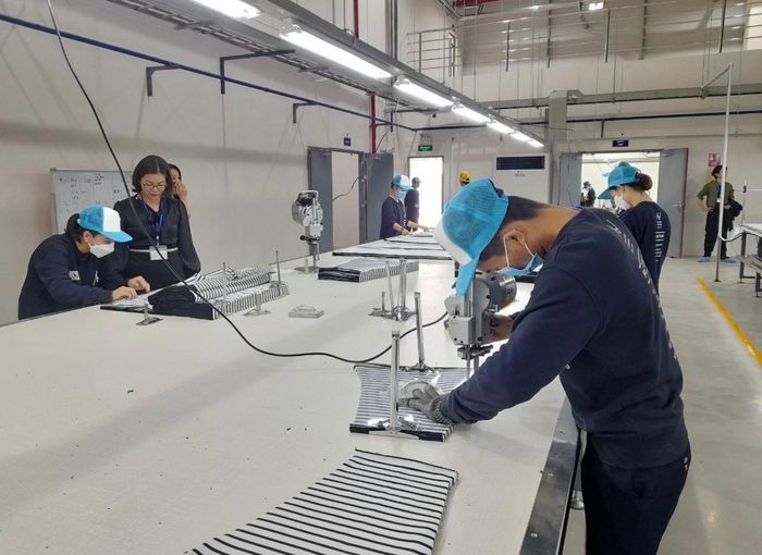 Công ty TNHH May An Nam Matsuoka của Nhật ở Khu công nghiệp VSIP. Ảnh: Minh Nguyệt