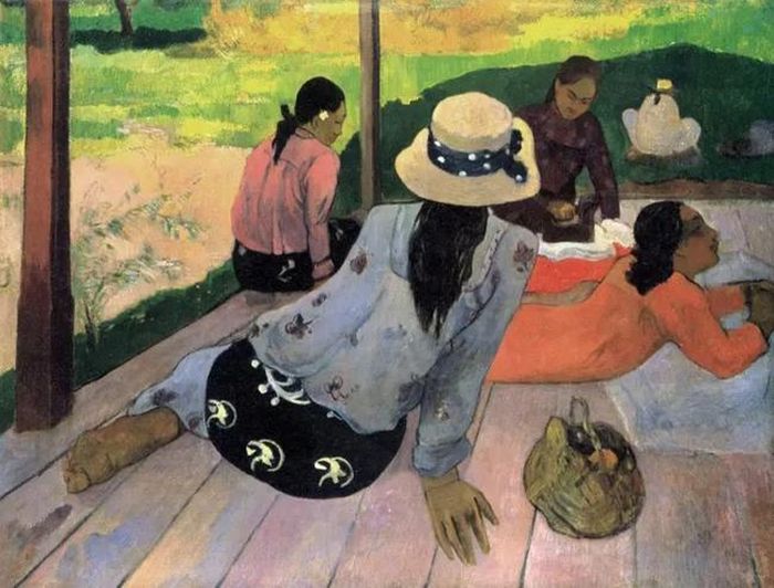 “Siesta” (Ngủ trưa) - tranh sơn dầu được Paul Gauguin vẽ năm 1892-1894, hiện được lưu giữ trong Bảo tàng Metropolitan ở New York