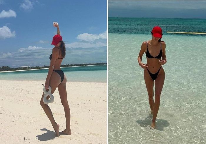 Kendall được cho là đi nghỉ cùng Bad Bunny và bạn bè. Ảnh: IG.