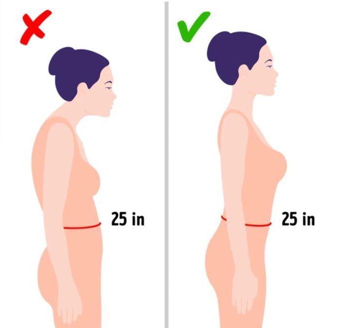 Luôn giữ dáng đứng thẳng.