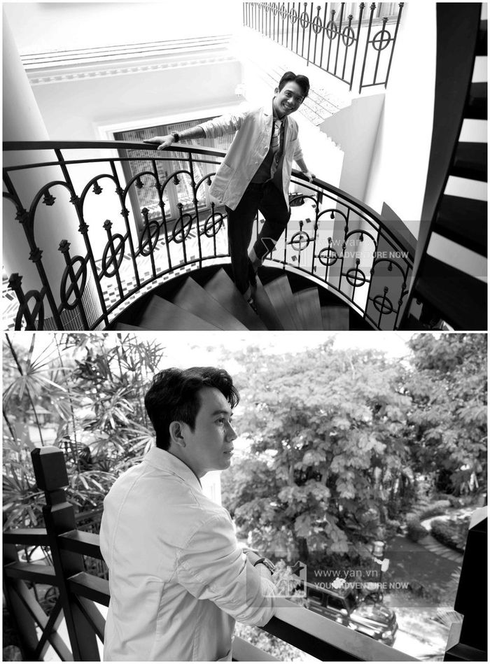 Nơi này có view nhìn ra công viên rợp bóng cây.