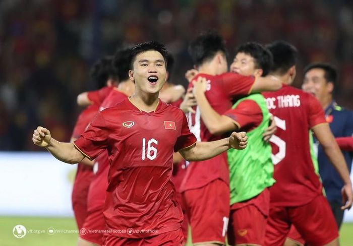 U22 Việt Nam đã tiến bộ qua từng trận đấu ở vòng bảng SEA Games 32. (Ảnh VFF)