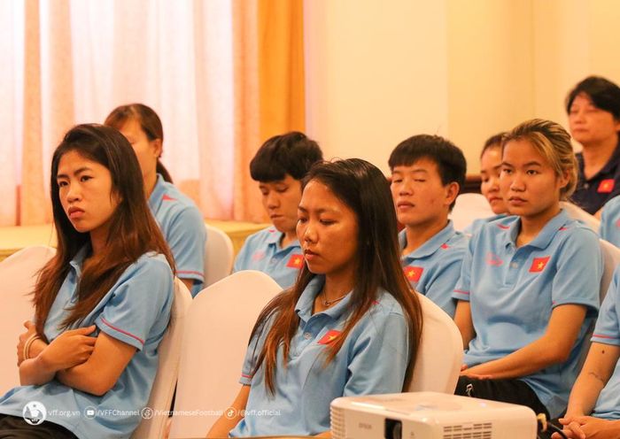 Các cầu thù ĐT nữ Việt Nam. Ảnh: VFF.
