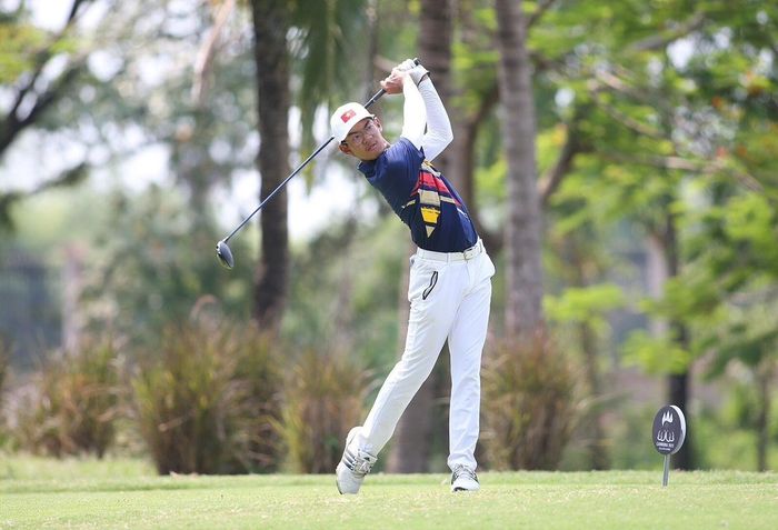 Lê Khánh Hưng giành HCV đầu tiên cho đội tuyển golf Việt Nam tại đấu trường SEA Games. Ảnh: DŨNG PHƯƠNG