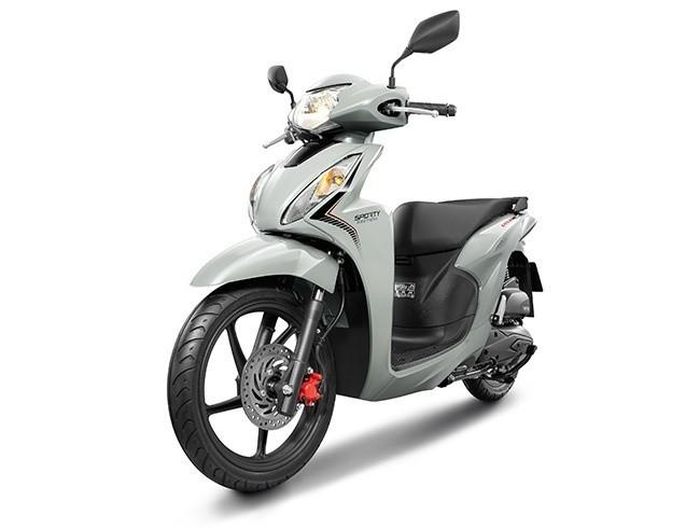 Honda Vision phiên bản Thể thao với màu xám đen thừa hưởng từ phong cách SH 350i. Ảnh: Honda.