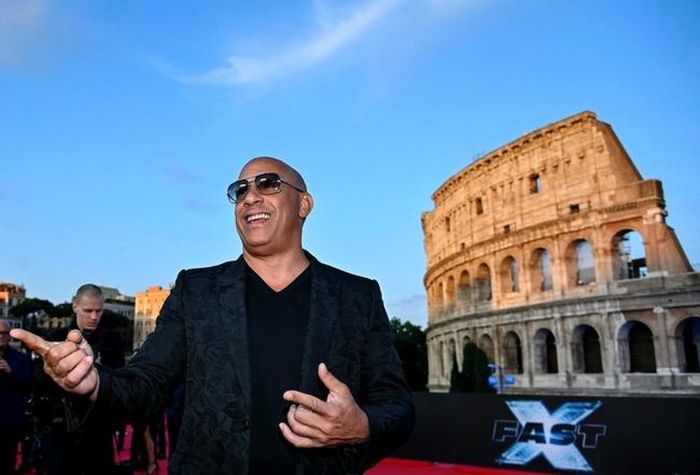 Vin Diesel có mặt tại buổi công chiếu “Fast X” vào ngày 12/5 ở Roma, Italy
