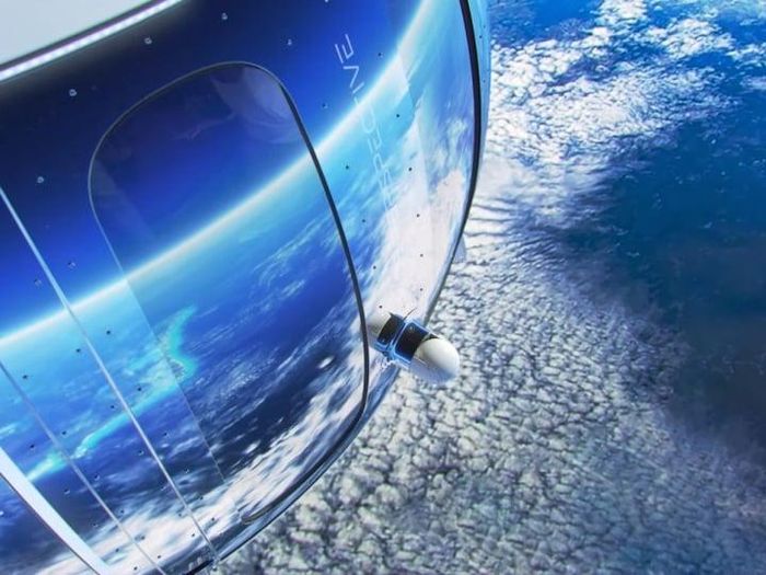 Cửa sổ của Neptune là cửa sổ lớn nhất bay vào không gian với vật liệu siêu bền và chống tia cực tím (Ảnh: SpacePerspective/Newsflash)