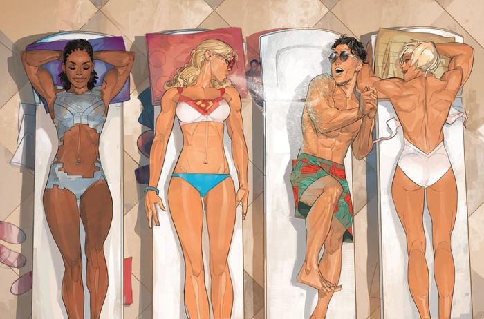  Tuyển tập G'nort's Illustrated Swimsuit Edition #1 dự kiến lên kệ vào 23/8 và là sự góp sức của nhiều tác giả, nghệ sĩ như Amanda Conner, Paul Pelletier, Nicola Scott, Mikel Janín, Jeff Dékal... 