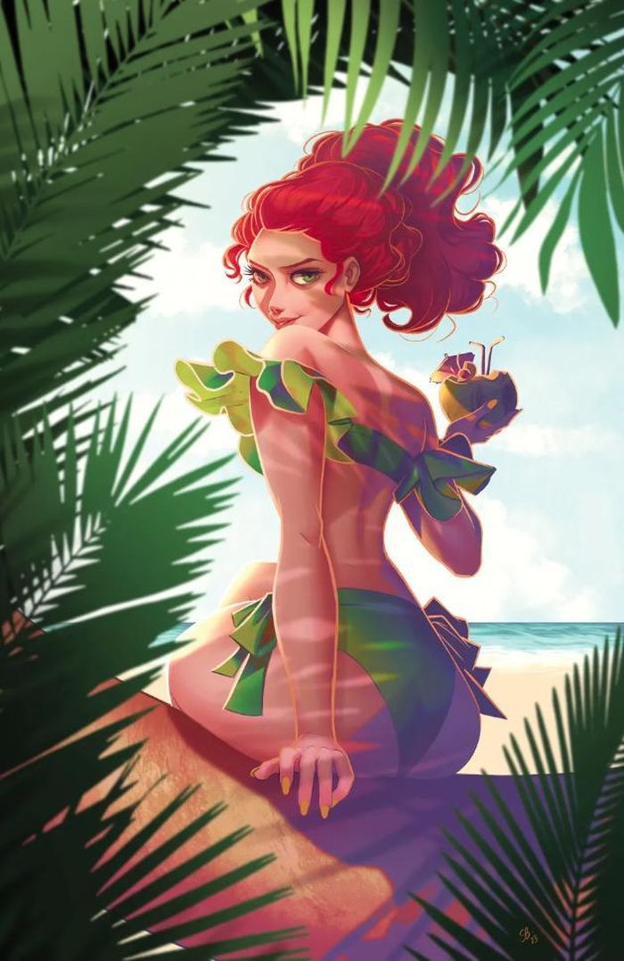  Không chỉ có các siêu anh hùng, một số nhân vật phản diện như Poison Ivy cũng góp mặt trong tuyển tập đồ bơi này. 