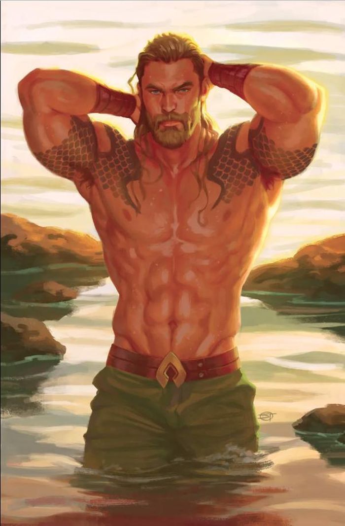  Aquaman vẫn giữ được độ manly và nét ngầu của riêng mình. 