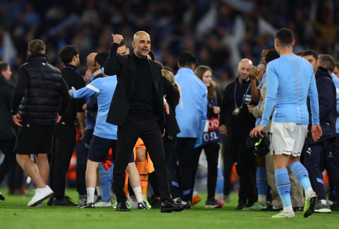  Pep Guardiola đang tạo ra cỗ máy chiến thắng hoàn hảo. Ảnh: Reuters. 
