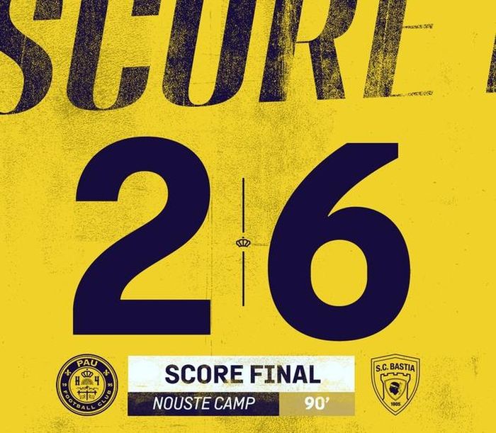 Pau FC thua thảm 2-6 trên sân nhà