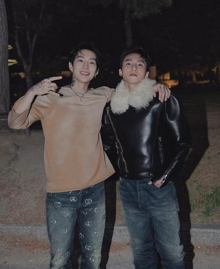 Sơn Tùng MTP chụp cùng Jay Park trong sự kiện của nhà mốt Gucci gần đây