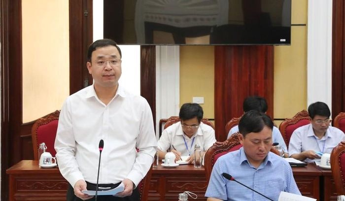 Ông Nguyễn Thế Sơn - Giám đốc Sở GD&amp;ĐT tỉnh Bắc Ninh phát biểu.