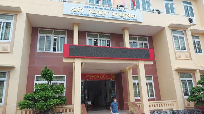 Trụ sở Sở Xây dựng tỉnh Quảng Ngãi.