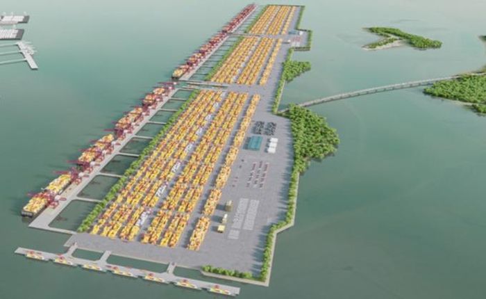 Phối cảnh dự án Cảng trung chuyển quốc tế Cần Giờ. Nguồn: Porcoast