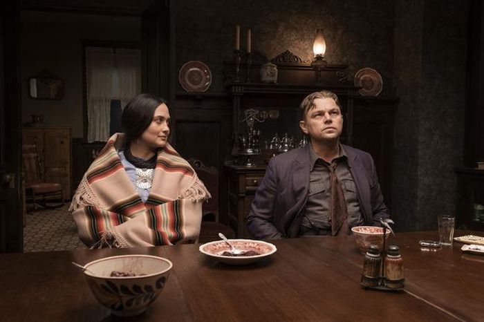 Leonardo DiCaprio và Lily Gladstone trong “Killers Of The Flower Moon”