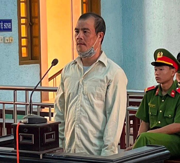 Bị cáo Lê Minh Nhựt tại phiên tòa.