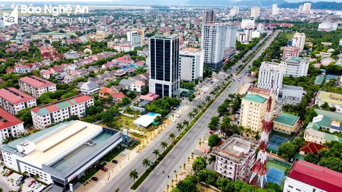  Một góc trung tâm TP. Vinh. Ảnh: Thành Cường 