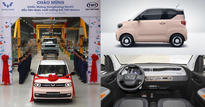 Chiếc xe điện mini đầu tiên lắp ráp tại nhà máy TMT Motors ở Hưng Yên