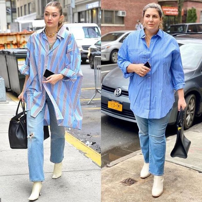 Trang Instagram của Katie Sturino được hội chị em theo dõi để tìm cảm hứng thời trang vì cô luôn cổ vũ mọi người ăn mặc đẹp kể cả khi bạn béo hay gầy.