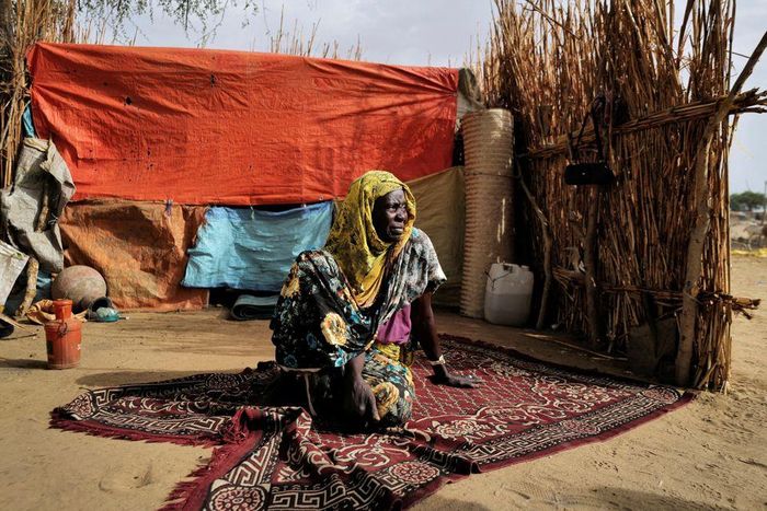 Một người dân tị nạn ở Sudan. Ảnh: Reuters