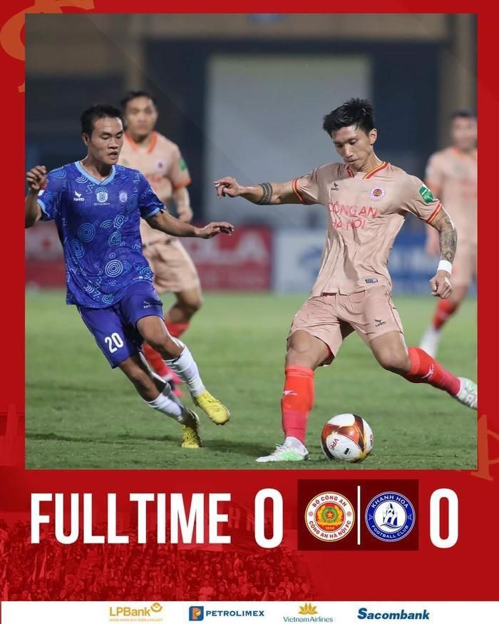 Dù có lợi thế sân nhà nhưng CAHN để cho Khánh Hòa cầm chân với tỷ số 0-0.