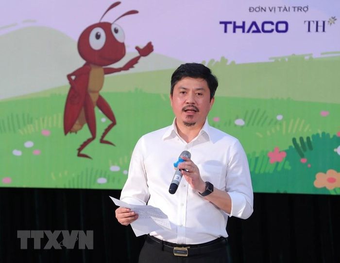 Tổng Biên tập Báo Thể thao &amp; Văn hóa Lê Xuân Thành phát biểu khai mạc buổi lễ. (Ảnh: Hoàng Hiếu/TTXVN)
