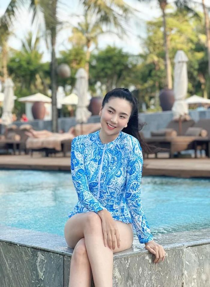 Nhờ quá trình rèn luyện không ngừng nghỉ mà hiện tại Mai Ngọc sở hữu được vóc dáng chuẩn chỉnh.