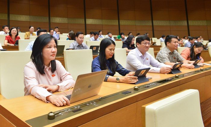 Các đại biểu Quốc hội tại phiên chất vấn ngày 6/6. Ảnh: Quốc hội