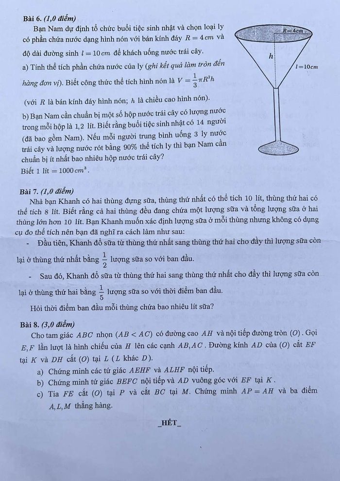 Thí sinh có thể tham khảo đáp án thực hiện bởi các giáo viên Trung tâm Star Education: