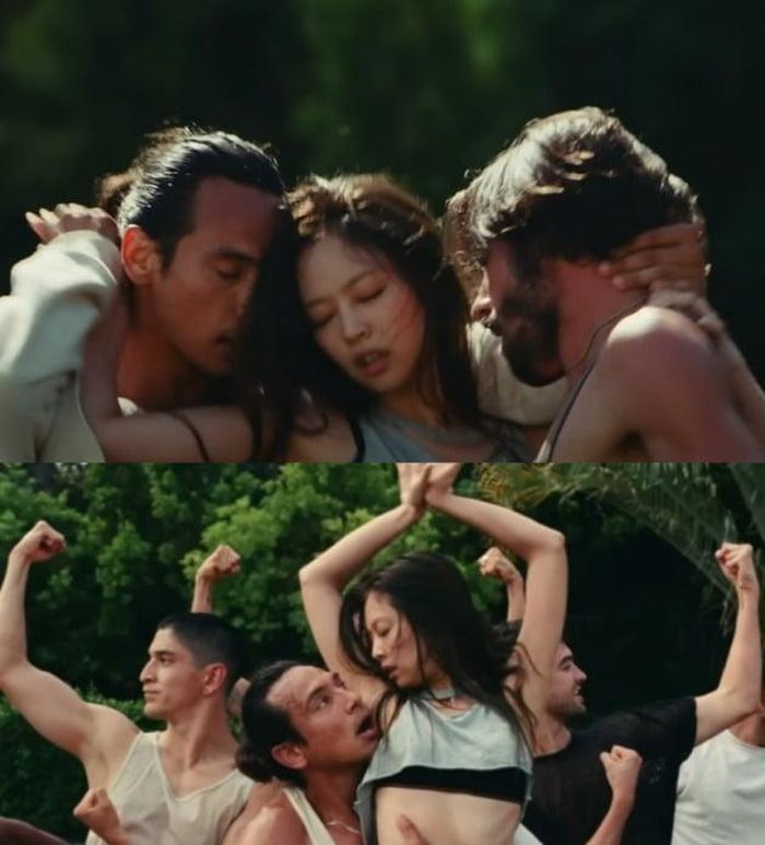 Cảnh Jennie trình diễn vũ đạo trong phim "The Idol"