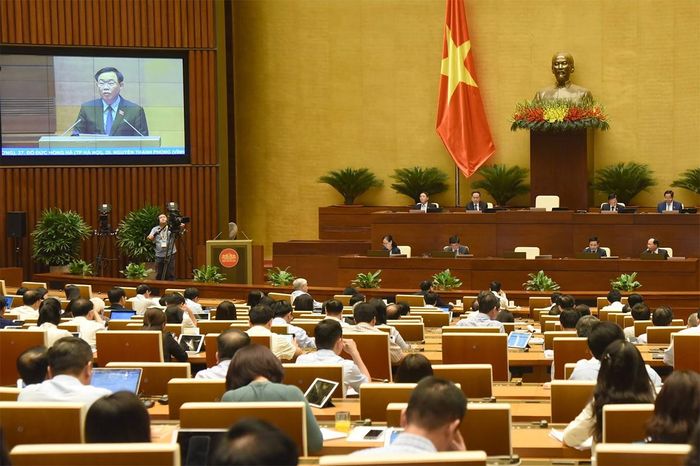 Chủ tịch Quốc hội Vương Đình Huệ phát biểu kết luận. Ảnh: Quang Khánh