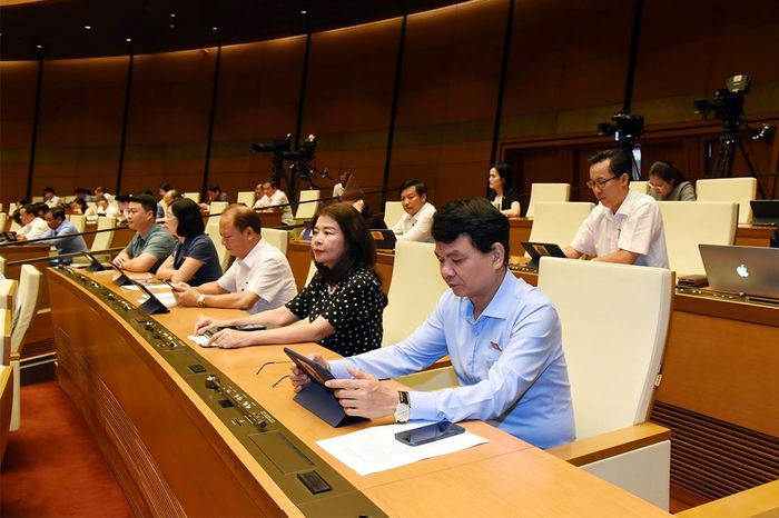 Các đại biểu dự phiên chất vấn. Ảnh: Quang Khánh
