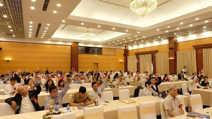 Đại hội biểu quyết bầu ban chấp hành Hội Thẩm định giá Việt Nam nhiệm kỳ IV (2023-2027).