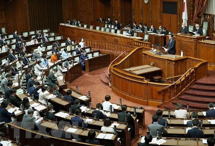 Quang cảnh phiên họp Quốc hội Nhật Bản ở Tokyo ngày 19/4/2023.
