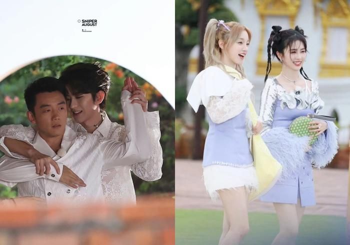 ... hay khung hình lãng mạn nhưng đầy hài hước của Thái Từ Khôn và Trịnh Khải, bức ảnh lung linh của Yuqi bên Bạch Lộc