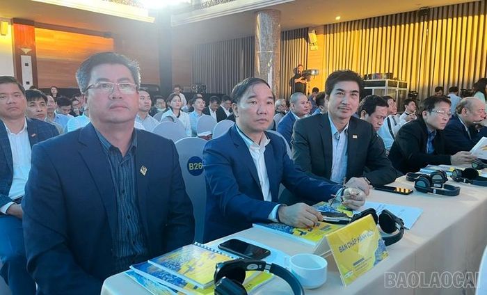 Lãnh đạo Hiệp hội Doanh nghiệp tỉnh tại Lễ công bố chỉ số PCI 2022.