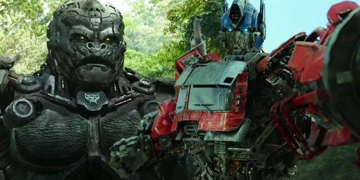 Optimus Primal và Optimus Prime (phải)