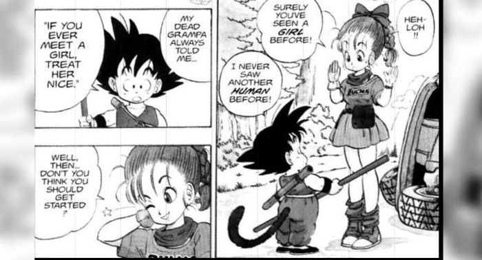  Lần đầu Goku gặp Bulma khi mới 11 tuổi. 