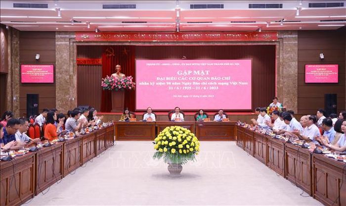 Quang cảnh buổi gặp mặt. Ảnh: Văn Điệp/TTXVN