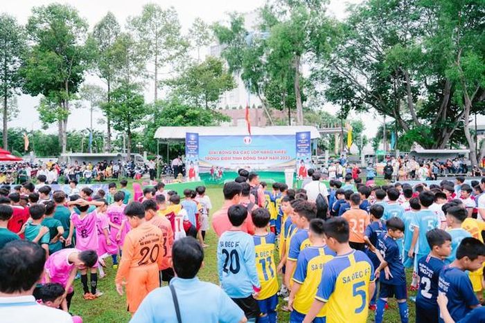Khai mạc Giải đấu bóng đá các lớp năng khiếu trọng điểm tỉnh Đồng Tháp 2023.