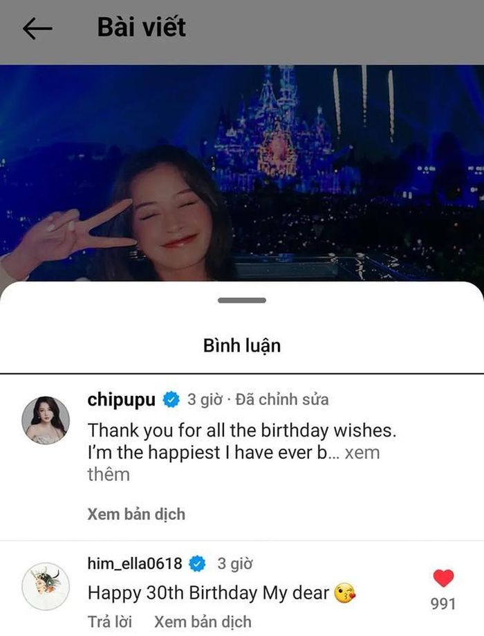 Thành viên S>H>E chăm chỉ tương tác vào ngày sinh nhật người em