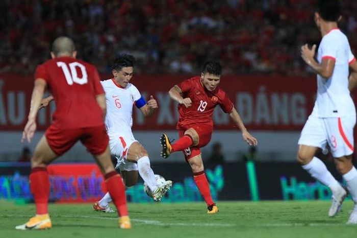 Quang Hải đã chơi không tồi. Ảnh Hoàng Linh