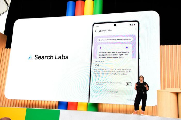  Công cụ SGE được giới thiệu tại Google I/O hồi tháng 5. Ảnh: Google. 